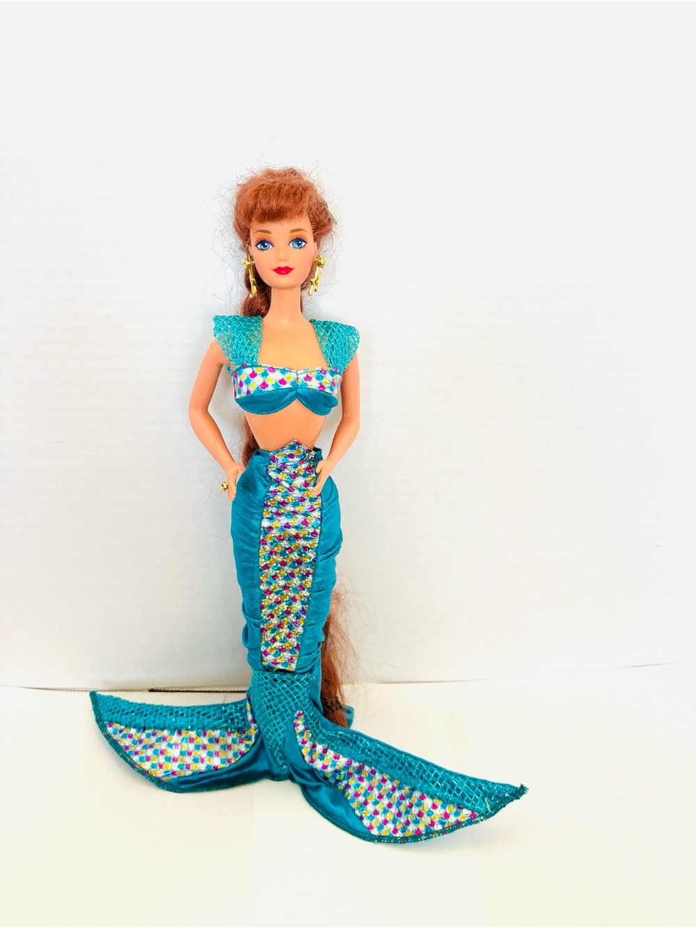 Barbie 1995 Jewel Hair Midge Fashion Doll Incomplete Read W/Earrings/Ring 14589